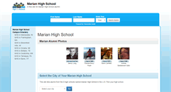 Desktop Screenshot of marianhighschoolalumni.org