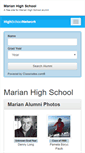 Mobile Screenshot of marianhighschoolalumni.org